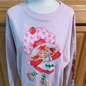 Strawberry Shortcake Women's Small Comfortable Warm Sweatshirt Crew Neck